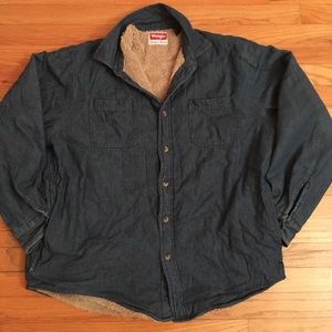 Vintage Wrangler Denim Fleece Lined Shirt/Jacket